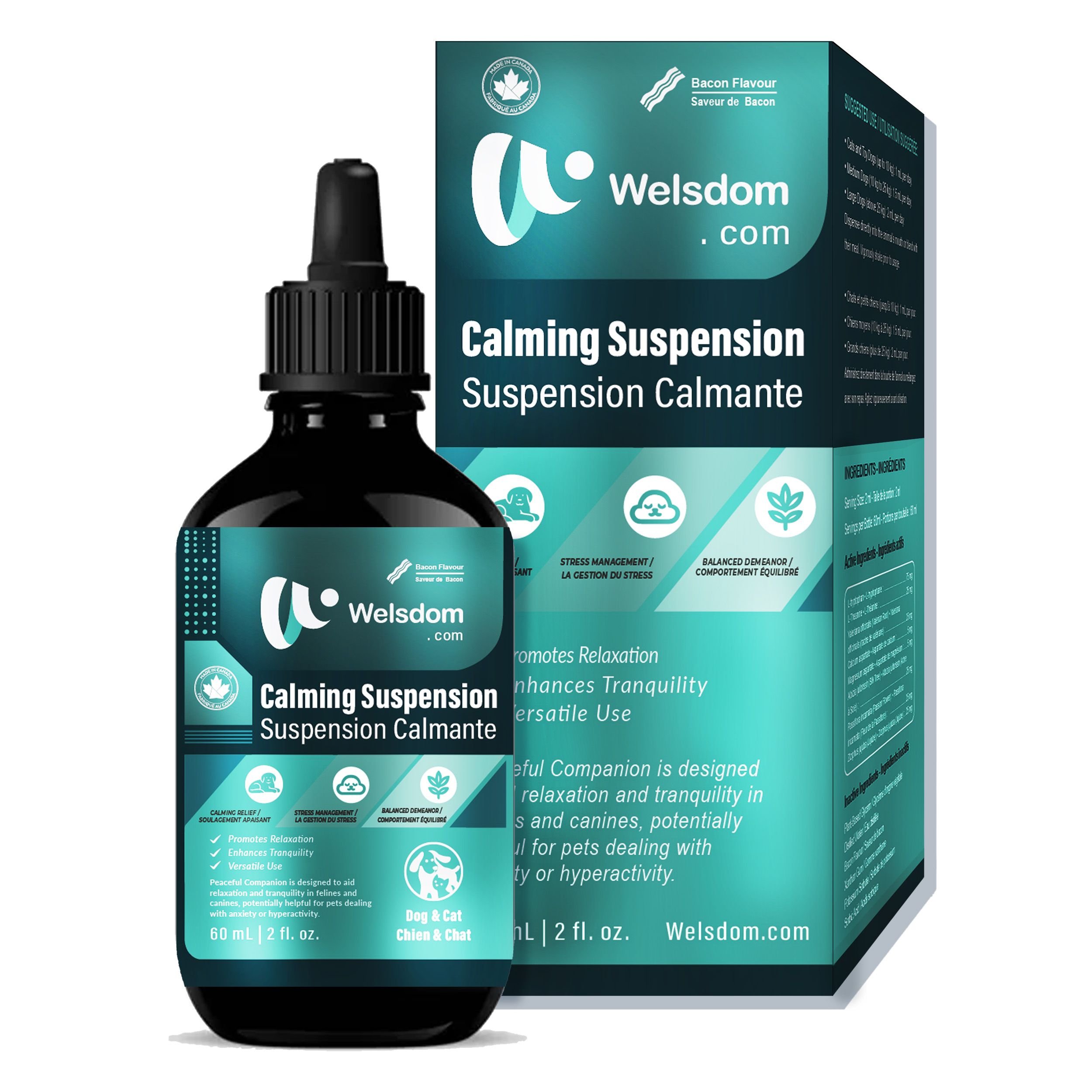 Welsdom Pets Calming Comfort Drops - 60mL | Natural Relaxation ...