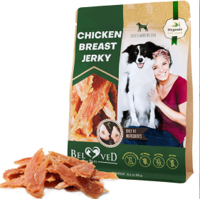Chicken Jerky Dog Treats All Natural And Organic Healthy Snacks For Large & Small Dogs Grain Free And High Protein Human Grade Pet Chews 300 Gram (Option: Beloved Pets)